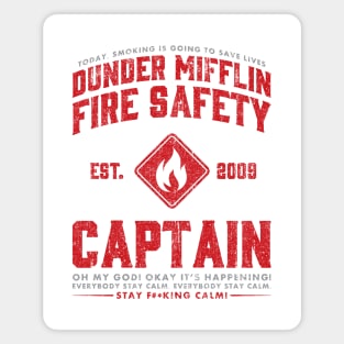 Dunder Mifflin Fire Safety Captain Magnet